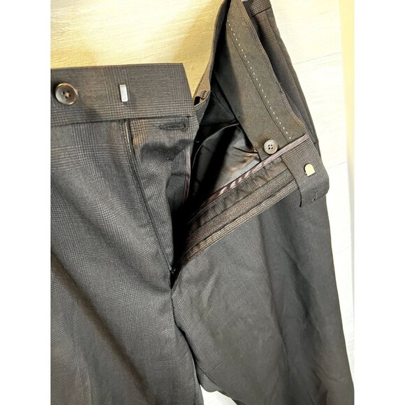 Perry Ellis Portfolio Men's Tonal Plaid 2 PC Wool Suit Jacke - Picture 14 of 15